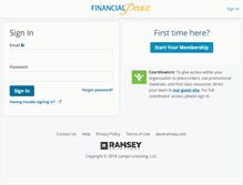 Tablet Screenshot of financialpeace.com